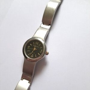 Kabana vintage black and silver metal watch